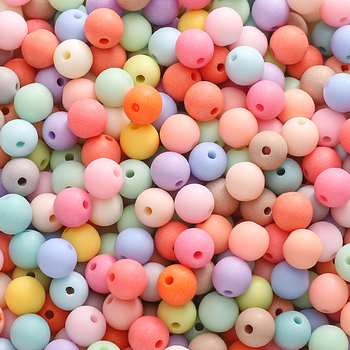 299pcs Frosted Acrylic Bead Set for Jewelry Making